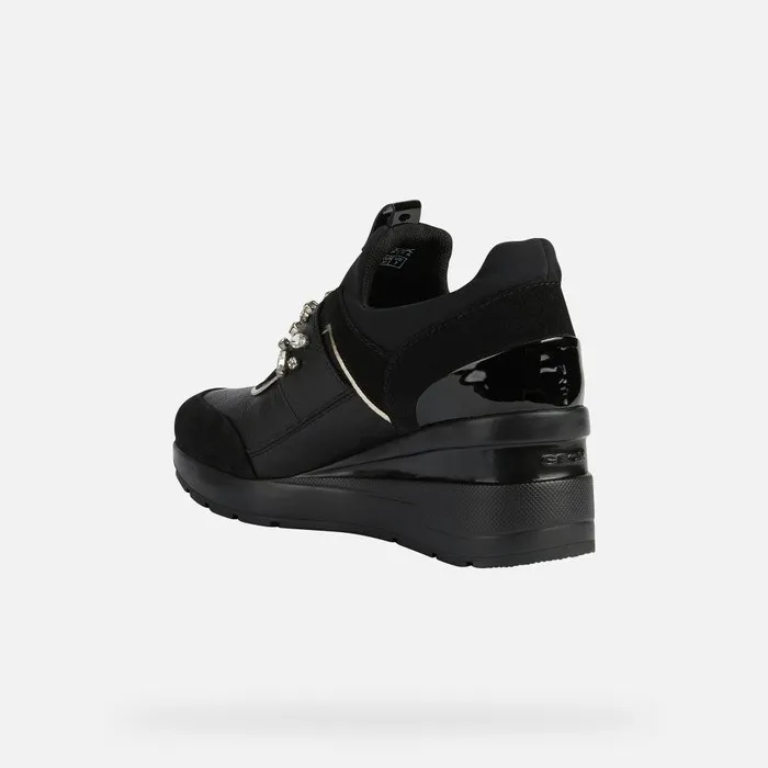 overdrevet Geox Zosma Sneakers Dame Sort Sneakers Geox online butik